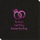 Wedding Rings Linen Like Napkins Image 2 of 3